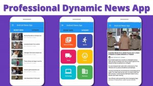 Professional Dynamic News App in Kodular / Thunkable / Appy Builder