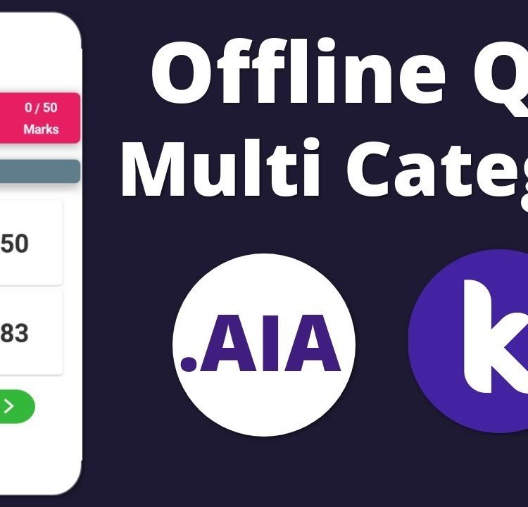 Offline Quiz Multi Category App | Quiz App in Kodular