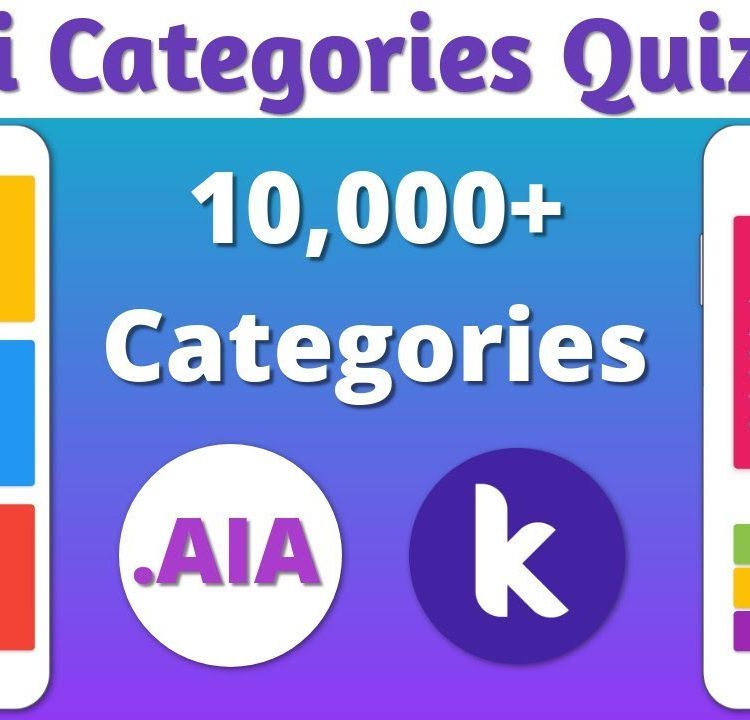 Multi Category Dynamic Quiz App in Kodular