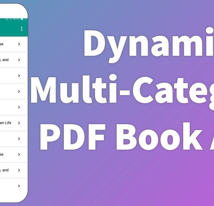 Dynamic Multi Category PDF Book App in Kodular – AIA File